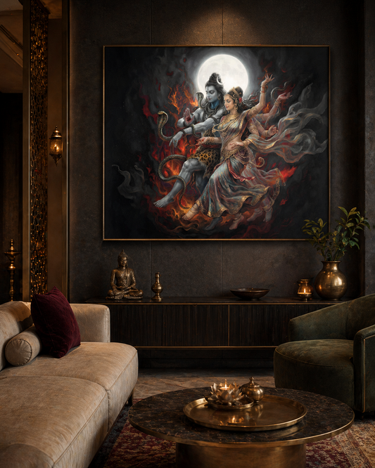 Ardhanārīśvara — The Indivisible — framed print preview — AWEDICT