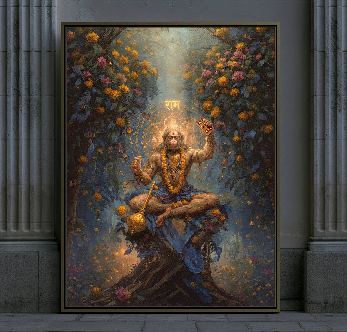Hanumān — The Devoted Servant — framed print preview — AWEDICT