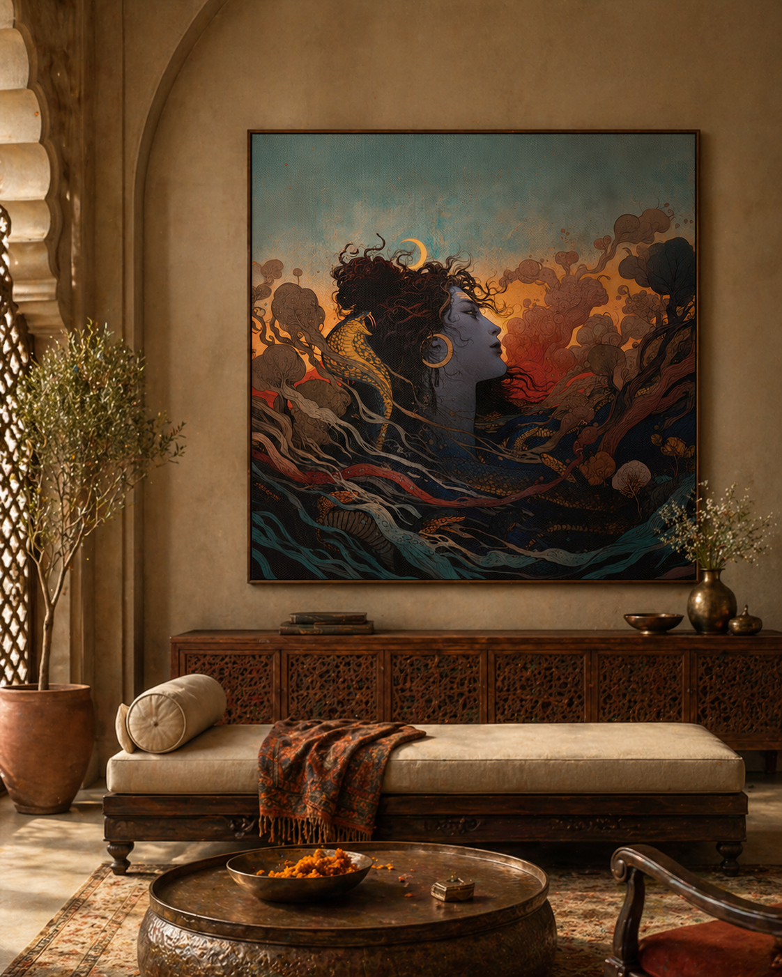 Śambhu — The Auspicious One (II) — framed print preview — AWEDICT