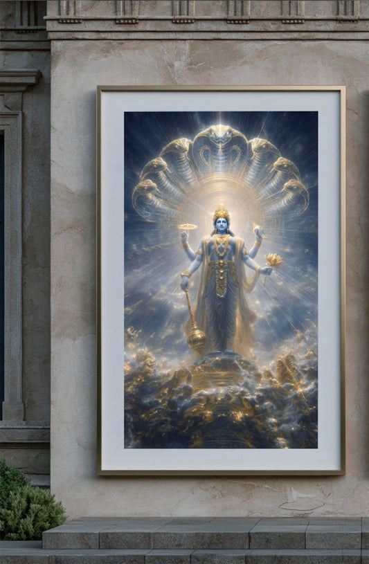 Viśvarūpa — The Universal Form — framed print preview — AWEDICT