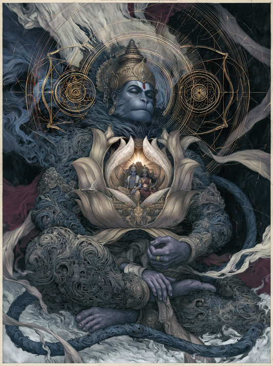 Hanuman — Rama in the Heart — AWEDICT fine-art print