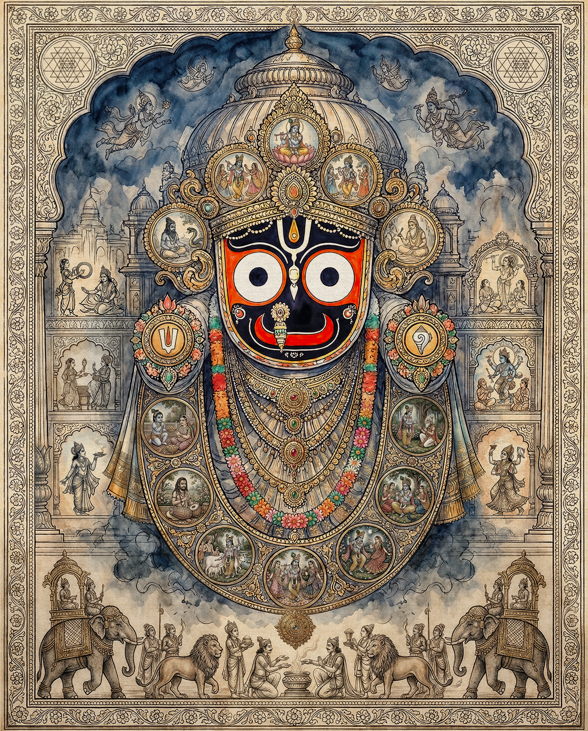 Lord Jagannath — Sovereign of Puri — AWEDICT fine-art print