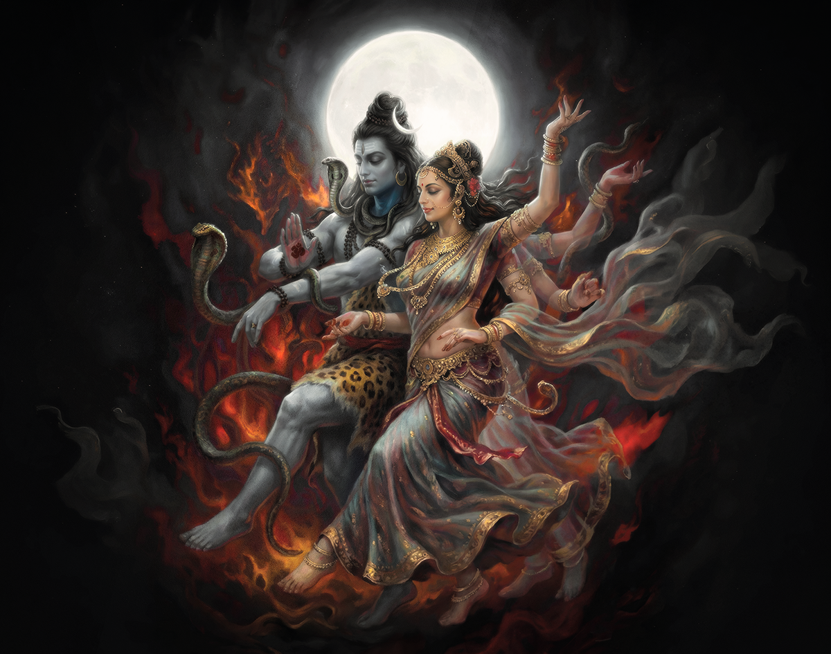 Ardhanarisvara — The Indivisible — AWEDICT fine-art print