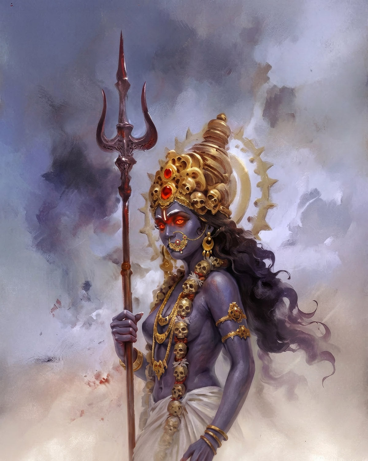Bhairavī — The Inward Fire — AWEDICT fine-art print