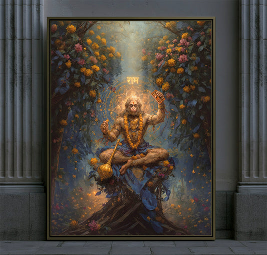Hanumān — The Devoted Servant — framed print preview — AWEDICT
