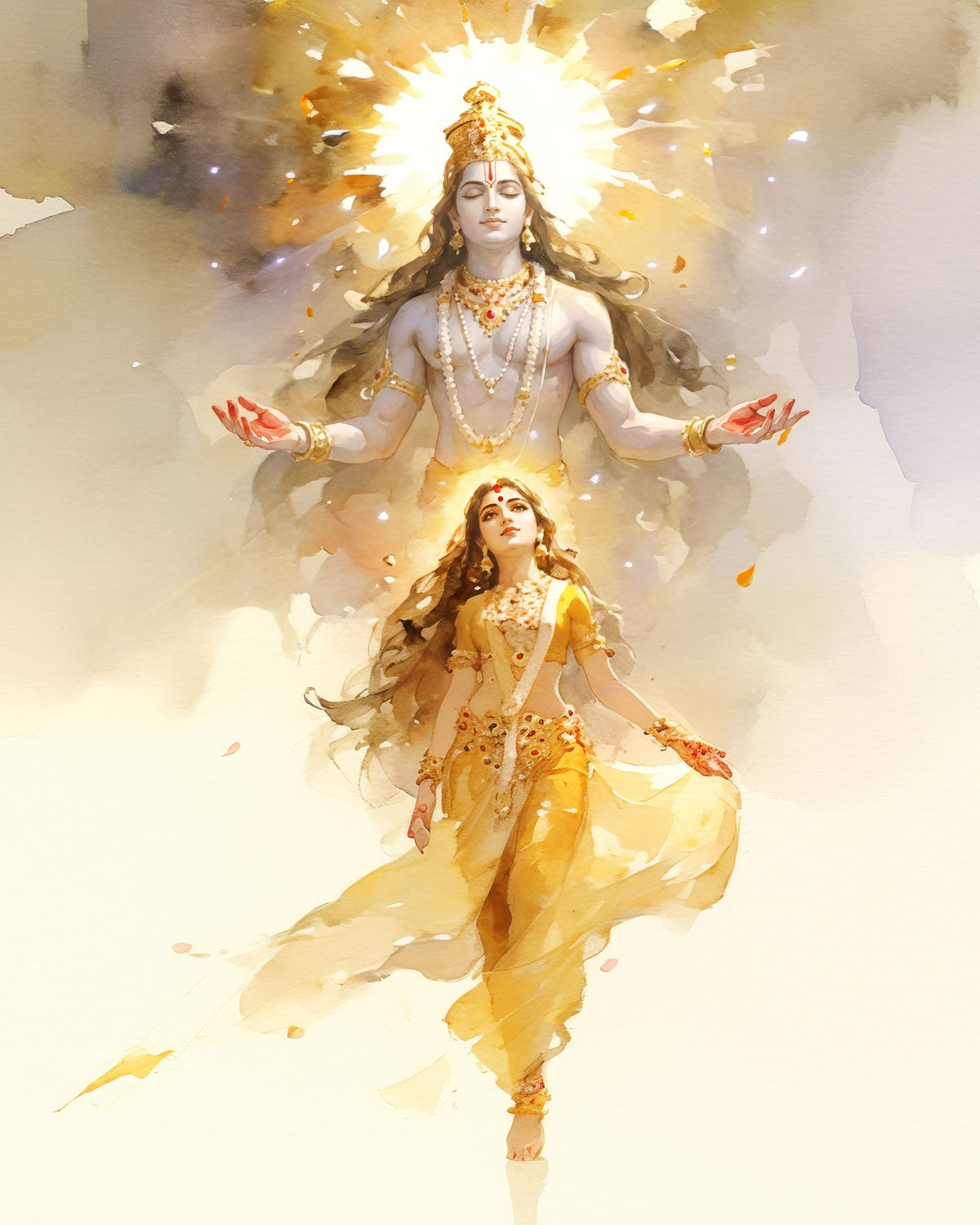 Lord Viṣṇu and the Devotee — AWEDICT fine-art print
