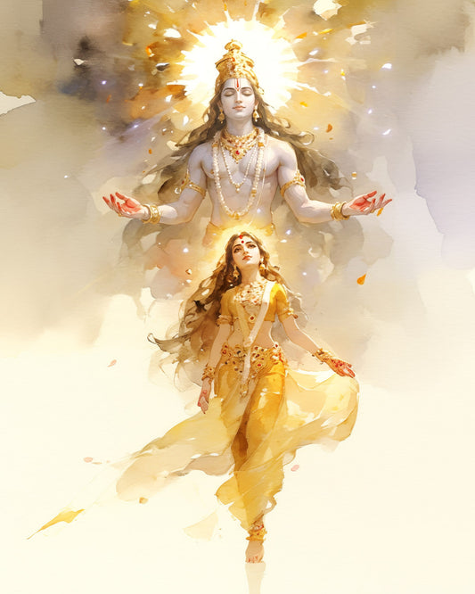 Lord Viṣṇu and the Devotee — AWEDICT fine-art print