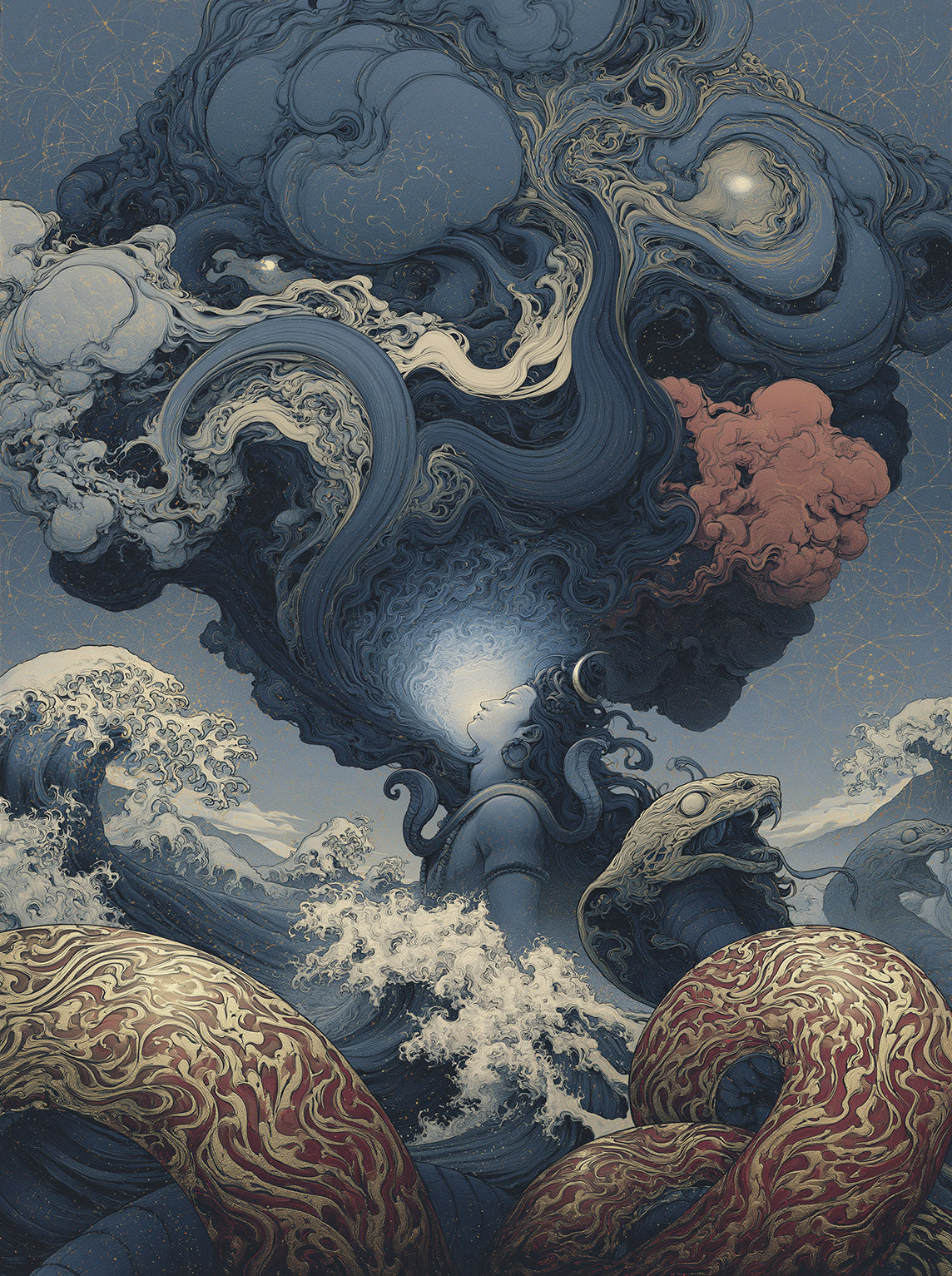Mahā-Manthana — The Churning of Worlds — AWEDICT fine-art print