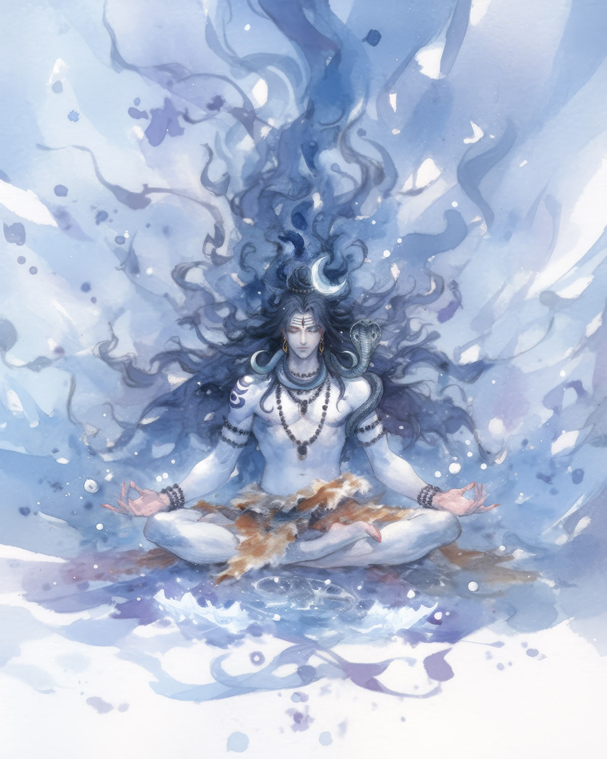 Mahādeva — The Vast Stillness — AWEDICT fine-art print