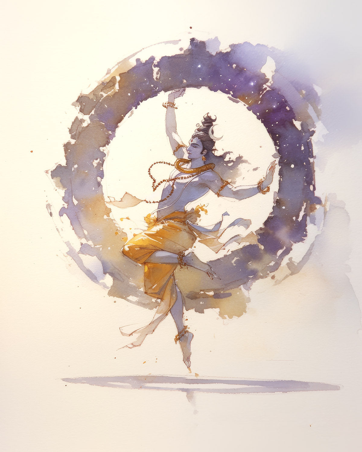 Naṭarāja — The Dance Inside the Circle — AWEDICT fine-art print