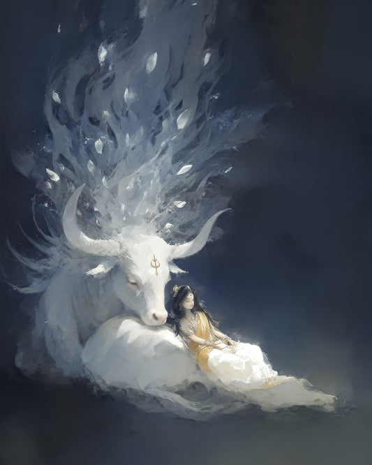 Sleeping in the Arms of the Bull — AWEDICT fine-art print