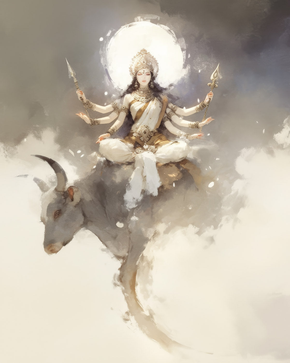 The Goddess and the Bull — AWEDICT fine-art print