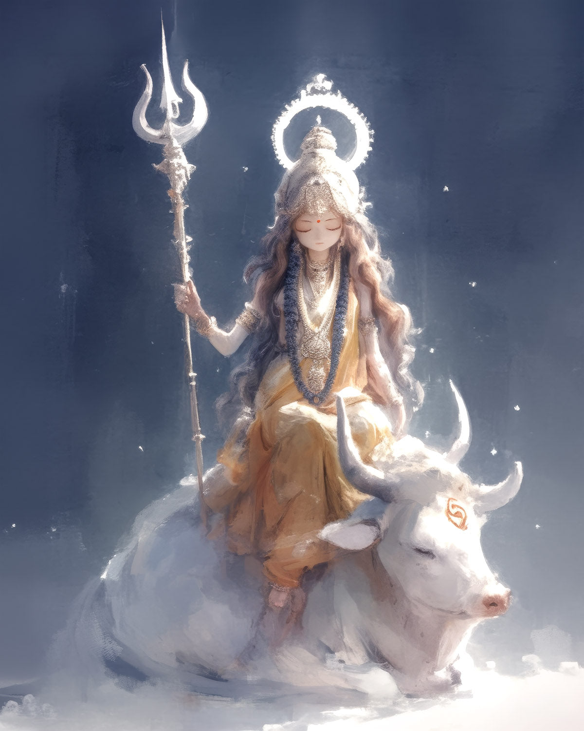 The Quiet Trishūl — AWEDICT fine-art print