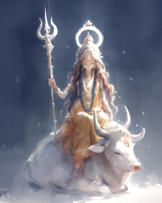 The Quiet Trishūl — AWEDICT fine-art print