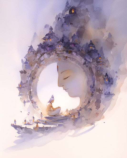 The Temples in the Profile — AWEDICT fine-art print