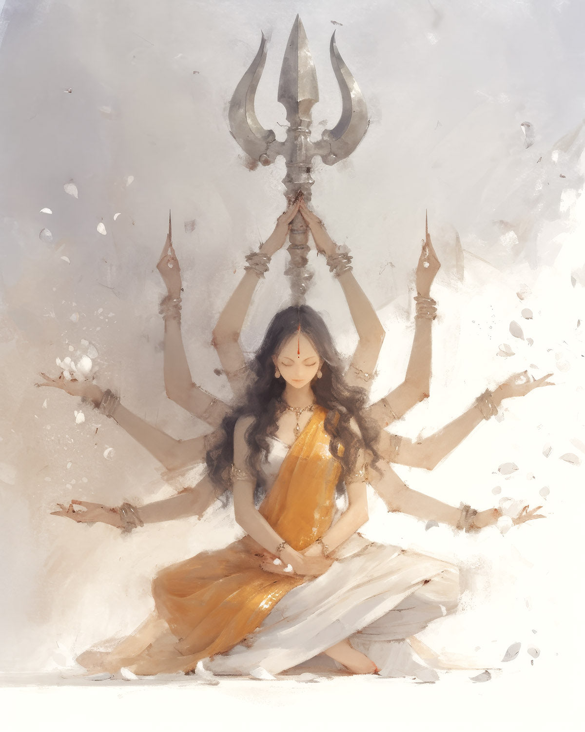 The Trishūl Held Above — AWEDICT fine-art print