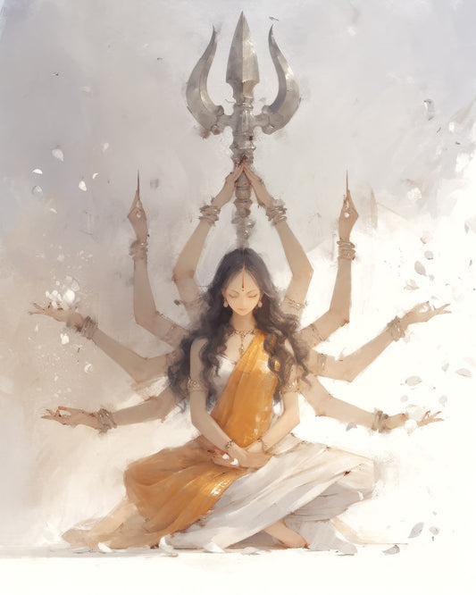 The Trishūl Held Above — AWEDICT fine-art print