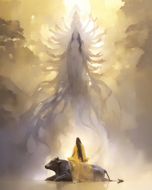 Two Lights, One Devotee — AWEDICT fine-art print